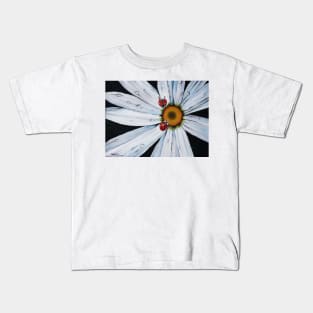 ladybug on flower Kids T-Shirt